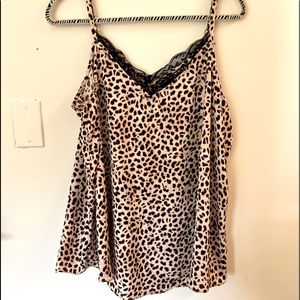 Leopard print tank top